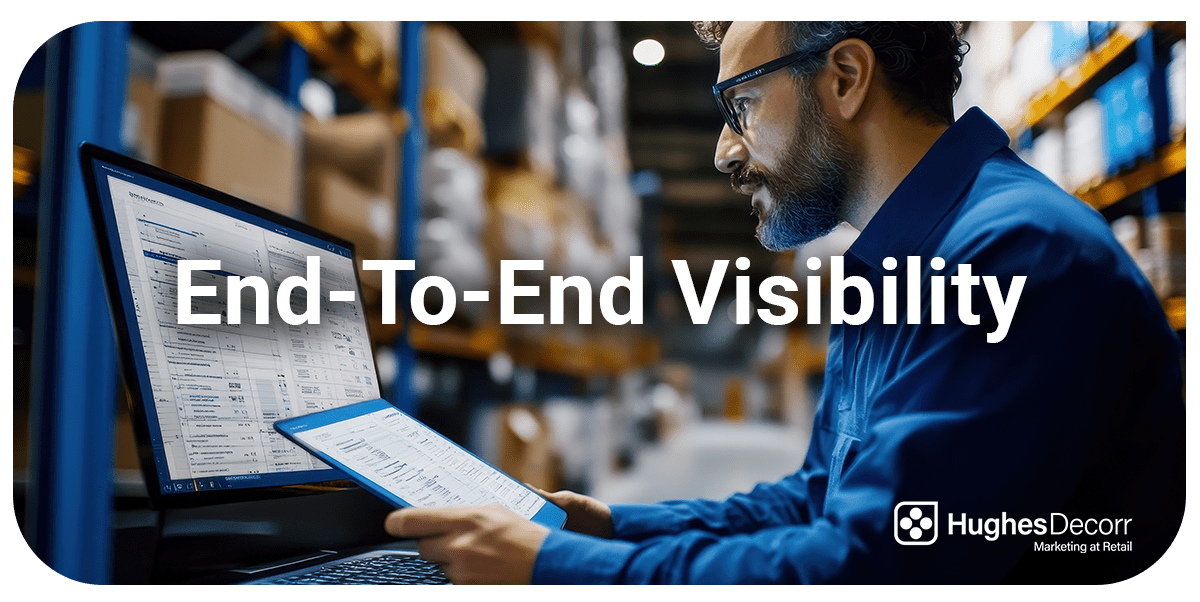 End-to-end visibility with data and reporting
